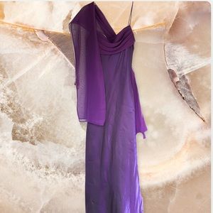 Elegant Purple Evening Gown